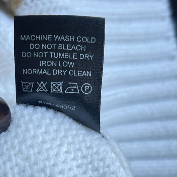 Novamen Cody Sweater Mens Extra Large XL Brown White Cable Knit Pullover - Picture 7 of 11